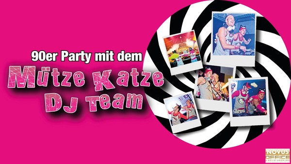 Party Flyer: 90er Party mit dem Mtze Katze DJ Team am 23.09.2017 in Engstingen